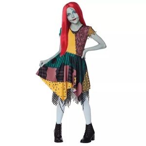 Disney Sally Kids Costume - Red, Yellow, Blue, Black